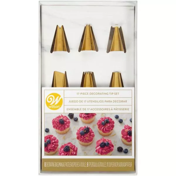 Wilton Gold and Navy Decorating Set