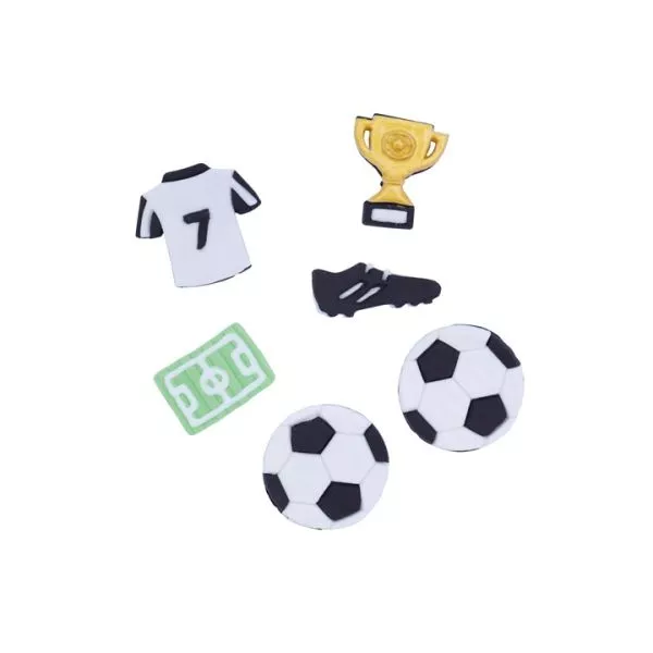 PME Edible Cupcake Toppers Soccer / Football