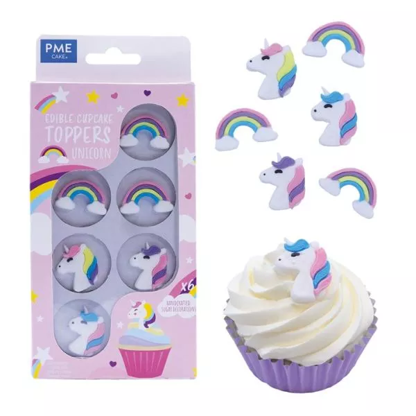 PME Edible Cupcake Toppers Unicorn