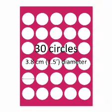 30 Circles Custom Edible Image