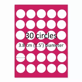 30 Circles Custom Edible Image