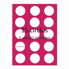 15 Circles Custom Edible Image