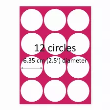 12 Circles Custom Edible Image