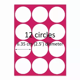 12 Circles Custom Edible Image