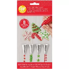 Wilton Cookie Decorating Set Xmas 12pc