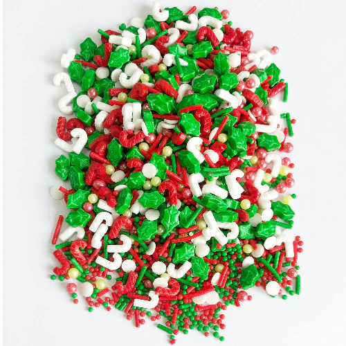 Arcoiris Holly & Candy Canes Sprinkle Mix