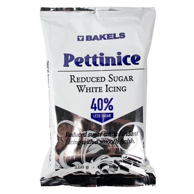 Bakels Pettinice Reduced Sugar Icing - White 400g Bakels Pettinice Reduced Sugar Icing - White 400g