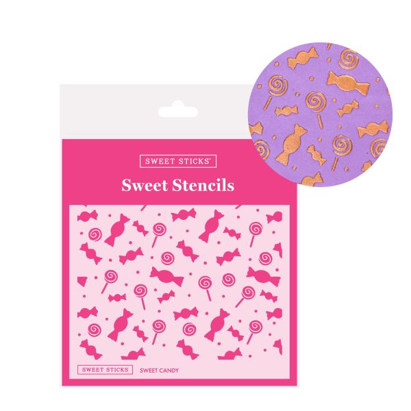 Shop Sweet Candy Stencil | Sweet Sticks | Coast Cakes